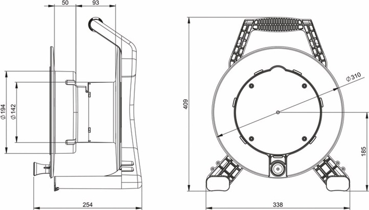 Produktbild PCE Kabeltrommel,, XREEL 310, 40m (40 m)