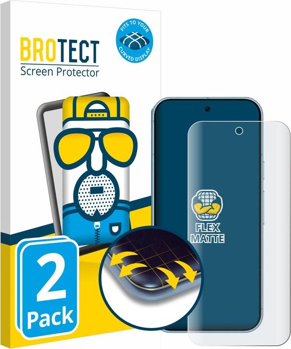 Actual product image BROTECT Fullscreen screen protector Matt anti-glare film (2 Piece, Google Pixel 9 Pro Fold)