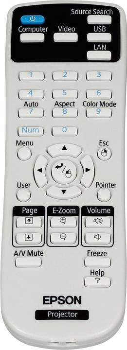 Actual product image Epson 1599176 Remote control projector push buttons (Device-specific remote control)