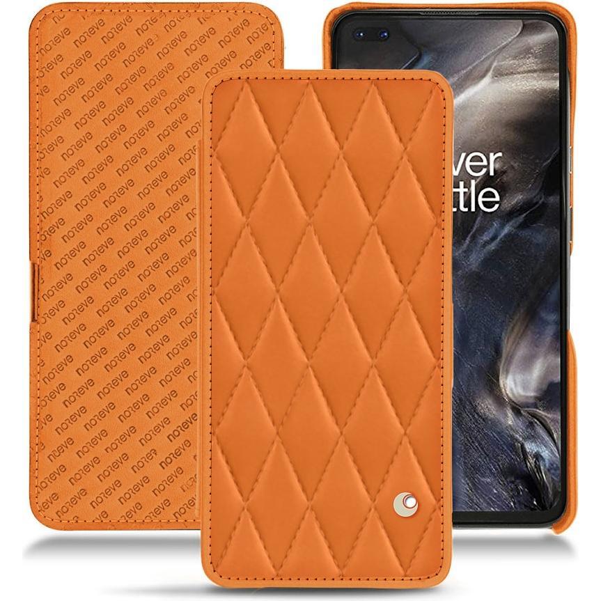 Noreve Lederschutzhülle horizontal (OnePlus Nord), Smartphone Hülle, Orange