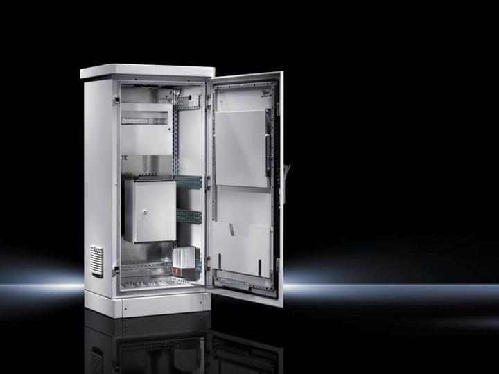 Produktbild Rittal Outdoorgehäuse BxHxT 600x1200mmx500mm IP55 RAL 7035 (Speditionsversand)