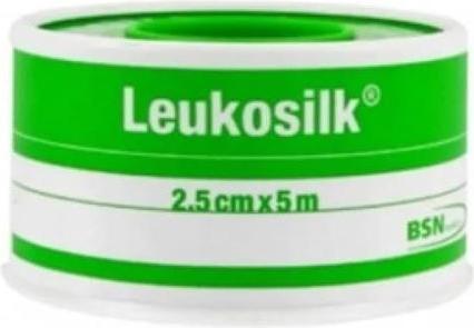 Produktbild BSN Leukosilk 2,5 cm x 5 m Fixierpflaster, 1 St. Pflaster (1 x)