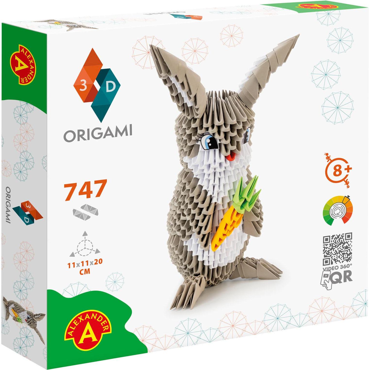 Selecta Spielzeug ORIGAMI 3D - Hase, 747St. (747 Teile)