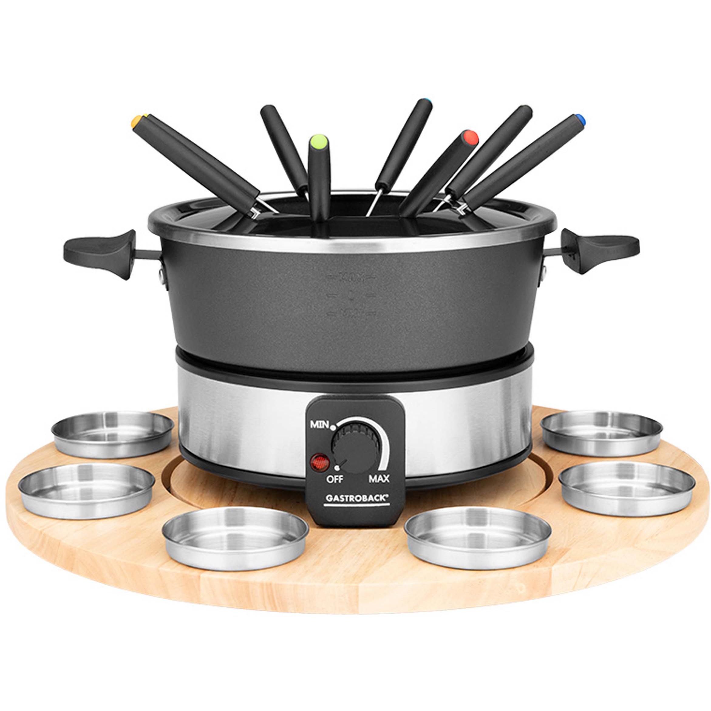Gastroback 42566, Fondue Set, Schwarz