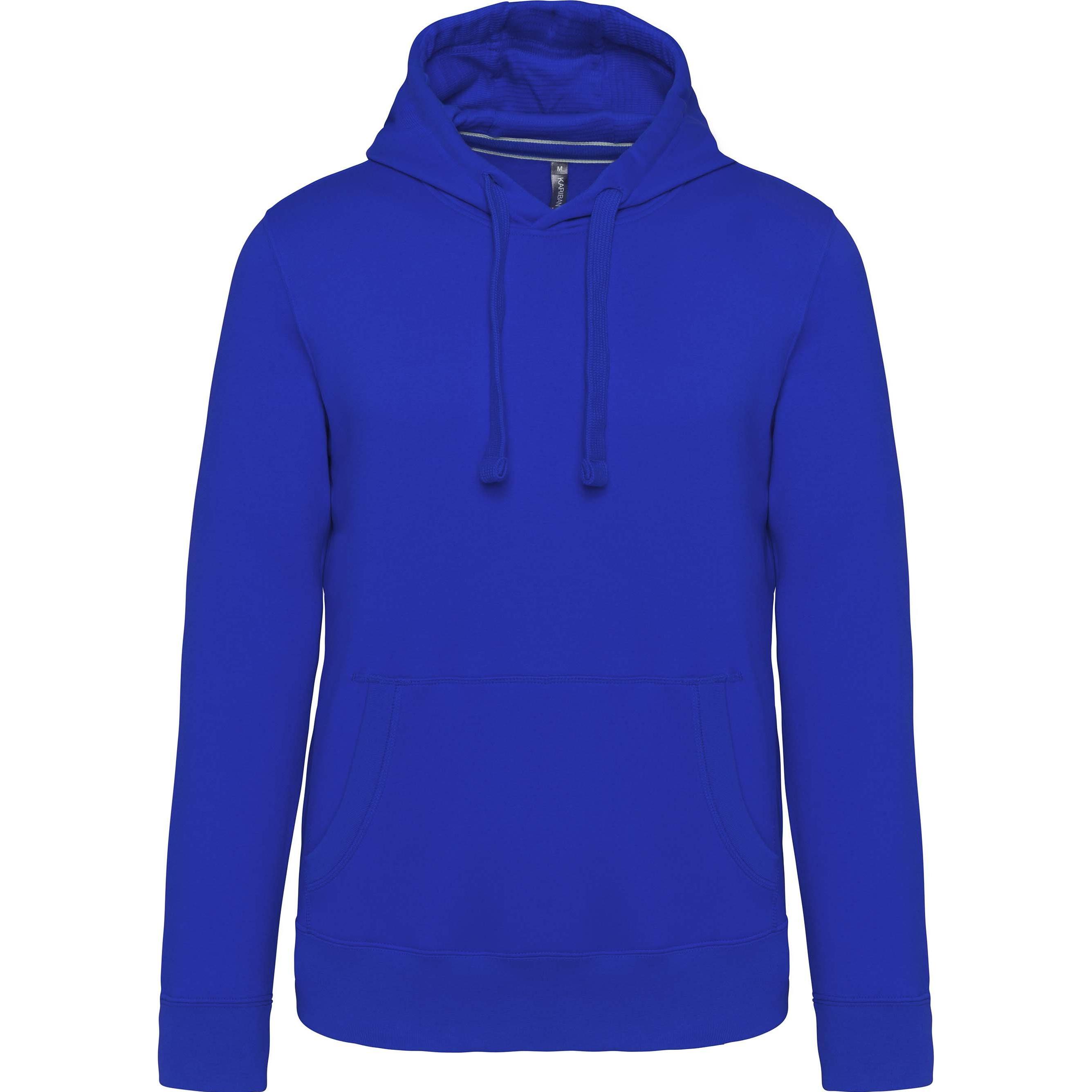 Kariban, Herren, Pullover, Kapuzenpullover aus Fleece, Blau, (M)
