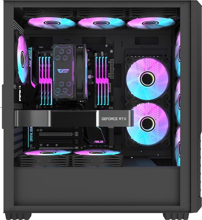 Actual product image Darkflash Tech Darkflash Computer Radiator Z4 PRO MIST BLACK (155 mm)