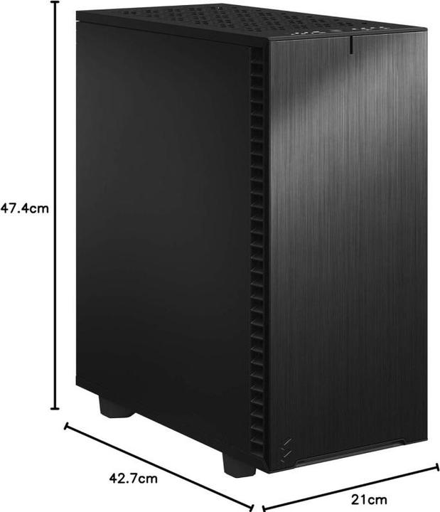 Produktbild Fractal Define 7 Compact Black Solid (ATX, mATX, Mini-ITX)
