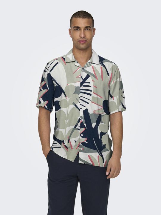 Immagine prodotto Only & Sons Onsbertil Reg Visc Linen Aop Ss Shirt (M)
