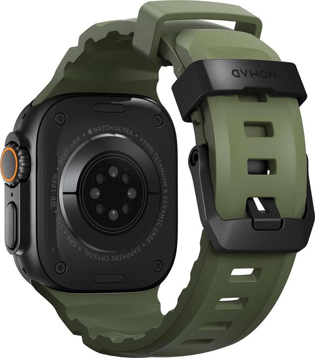 Actual product image Nomad Rocky Point Band 42/44/45mm Forest (45 mm, Leather, Plastic, Titanium, Tyres)