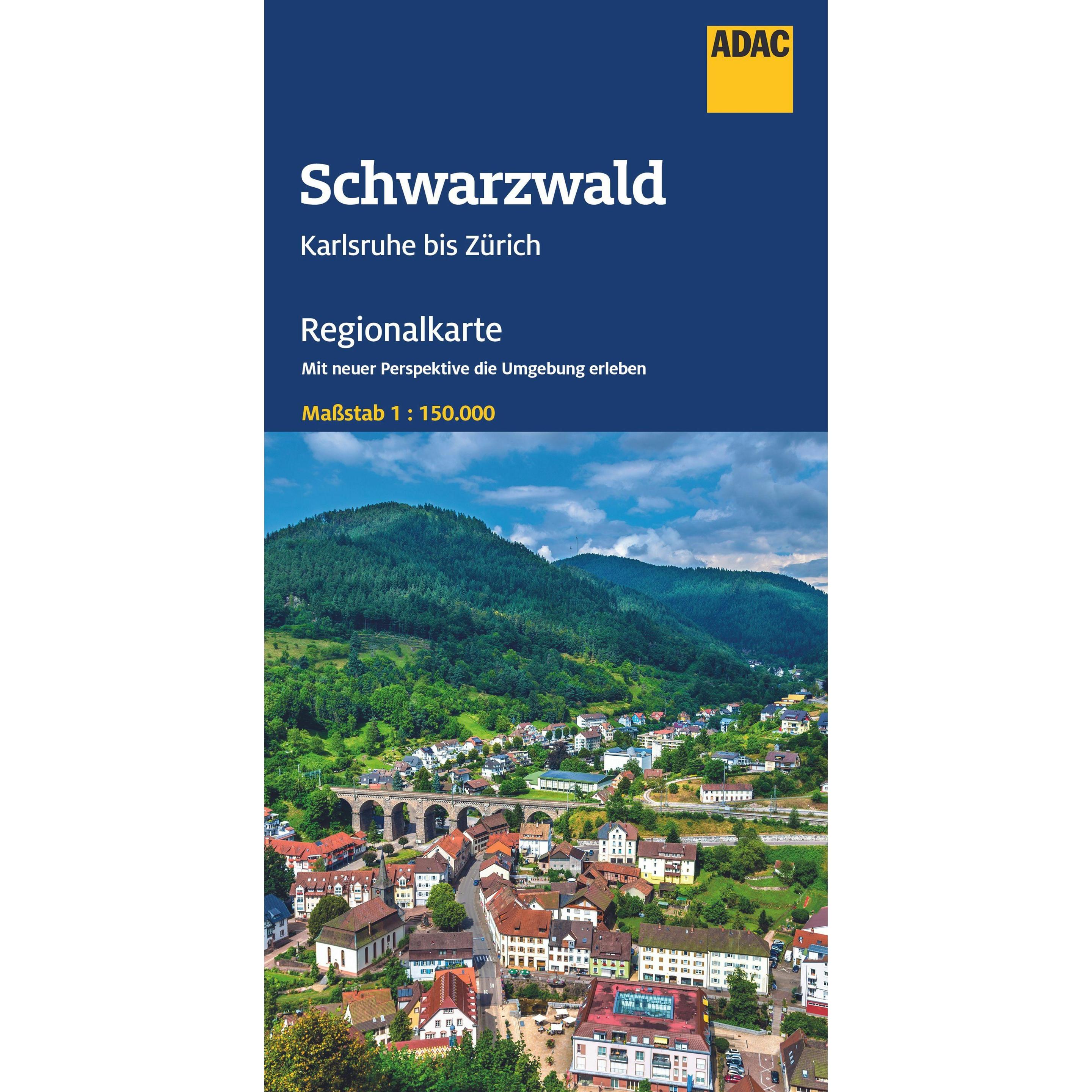 Adac Regionalkarte 14 Schwarzwald 1:150.000 (42928315)