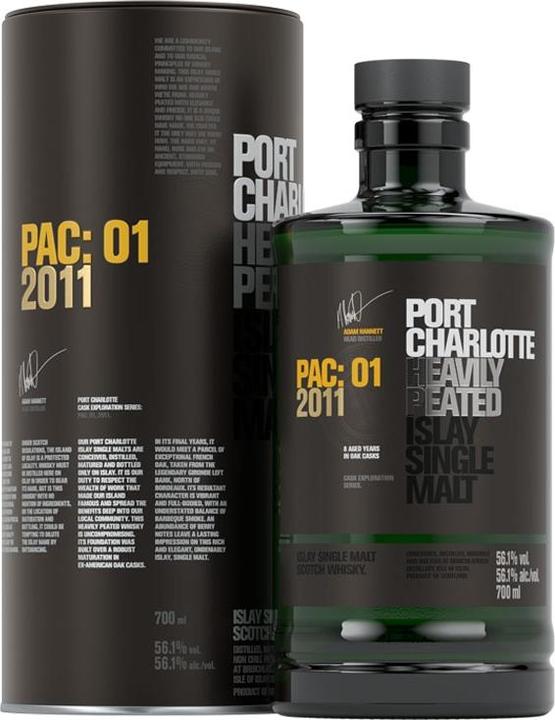 Image du produit Bruichladdich Port Charlotte PAC:01 (Scotch Whisky, 1 x 70 cl)