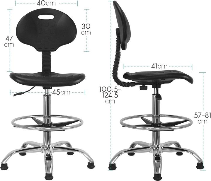 Produktbild Waytex Adjustable Height Chair with Backrest and Footrest (58 - 84 cm)