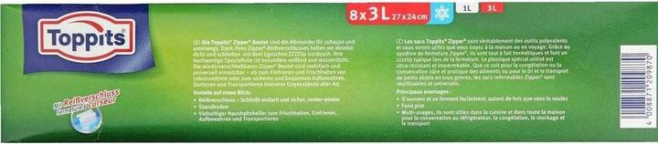 Produktbild Toppits Zipper 8 x 3L (8 x)