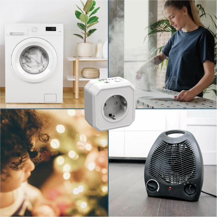 Actual product image Ansmann Socket Zero Watt AES1 wei time-controlled, no power in standby