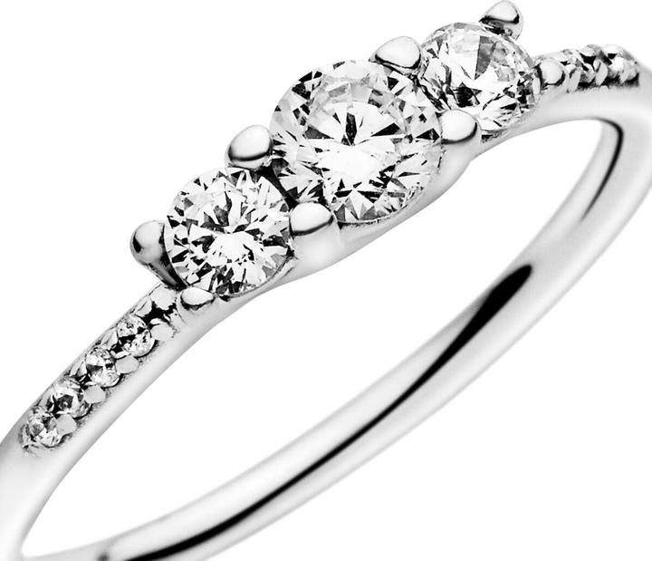 Immagine prodotto Pandora Anello con tre pietre chiare (58, 925 Argento)