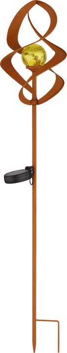 Actual product image Globo Solar Light Metal Rust Color, 1xled (IP44)