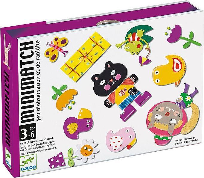 Actual product image Djeco Card game Minimatch (Italian, English, French, German)