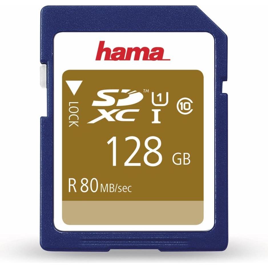 Thumbnail - Hama SDXC 128GB Class 10 UHS-I (128 GB, SDXC, U1, UHS-I), Speicherkarte, Blau