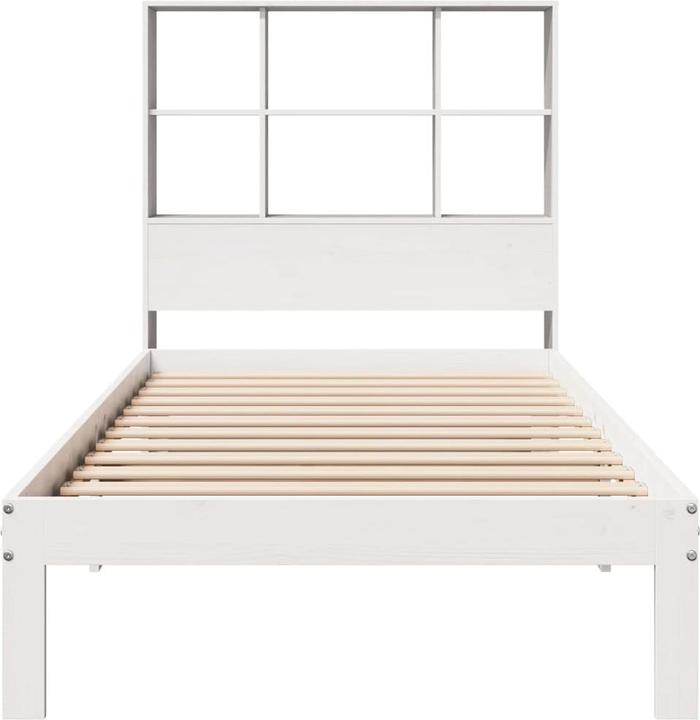 Actual product image VidaXL Bed with shelf without mattress pine (160 x 200 cm)