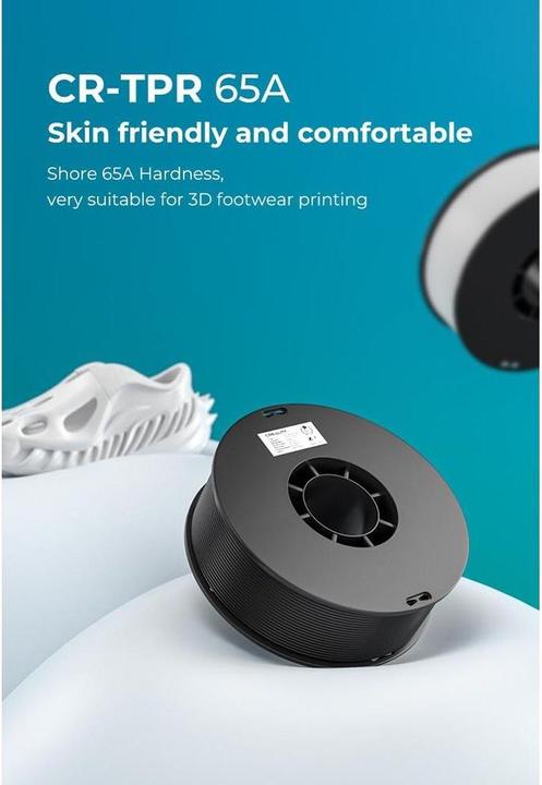 Produktbild Creality Filament TPR Schwarz 2.85 mm 1.29 kg (2.85 mm, 1290 g)