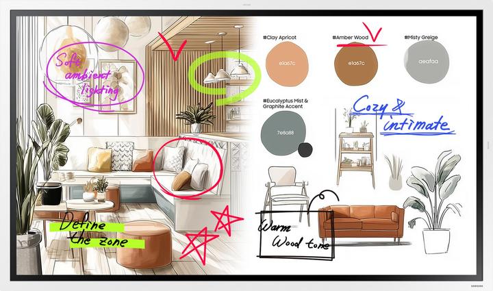 Actual product image Samsung interaktive Displays (3840 x 2160 Pixels, 55")