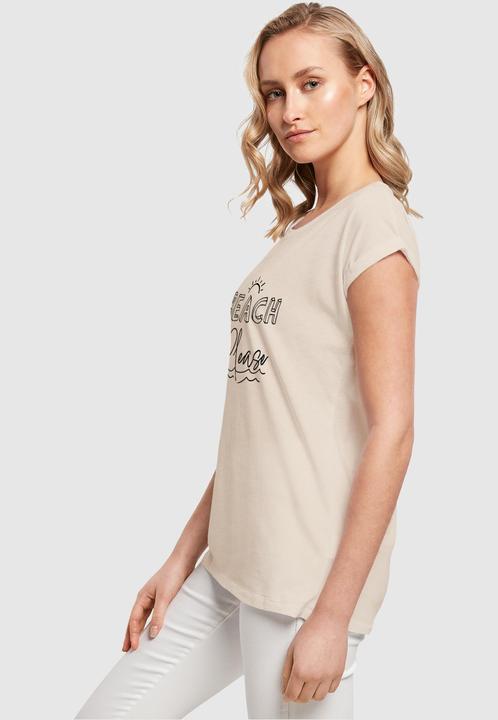Actual product image Merchcode Ladies Beach Please Extended Shoulder Tee - 112615 (S)