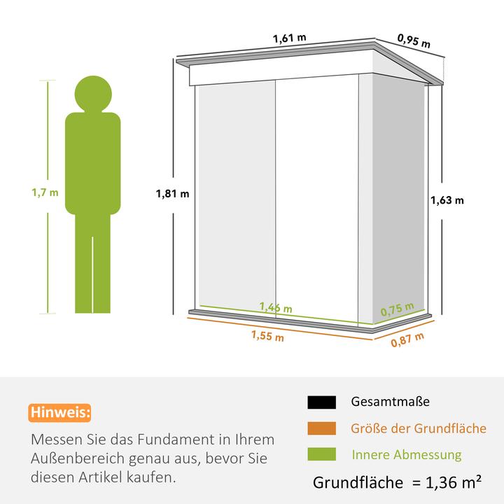 Produktbild Outsunny Gerätehaus