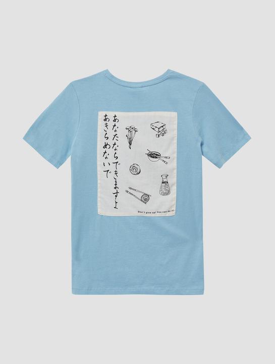 Produktbild S.Oliver T-Shirt T-Shirt mit Stickerei und Rücken-Print (170, 176)