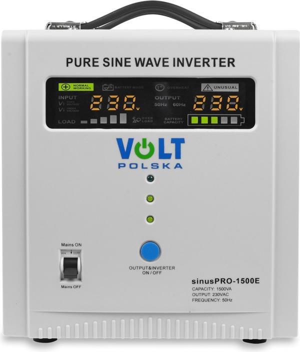 Produktbild Volt Polska SINUS PRO UPS 1500E 12V 20A (1.50 VA, 1050 W, Line-Interaktiv USV)