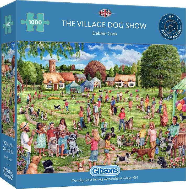 Produktbild Gibsons Puzzle Village Hundewettbewerb 1000 Teile (1000 Teile)