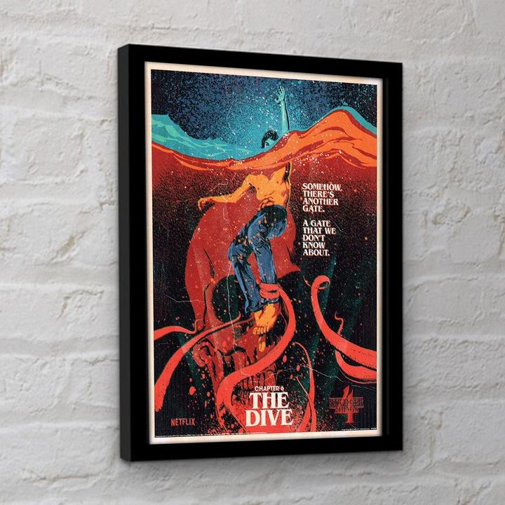 Image du produit Stranger Things Gerahmtes Poster Chapter 6 The Dive (30 x 40 cm)