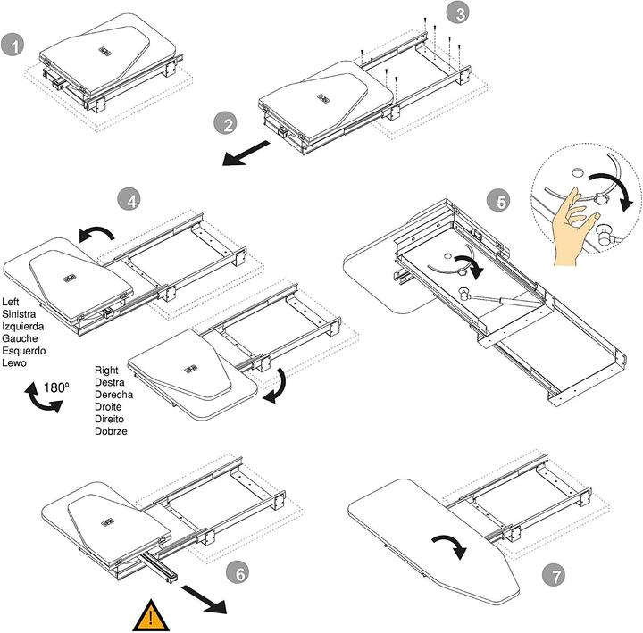 Actual product image Emuca Ironing board for furniture (81 x 30 cm)