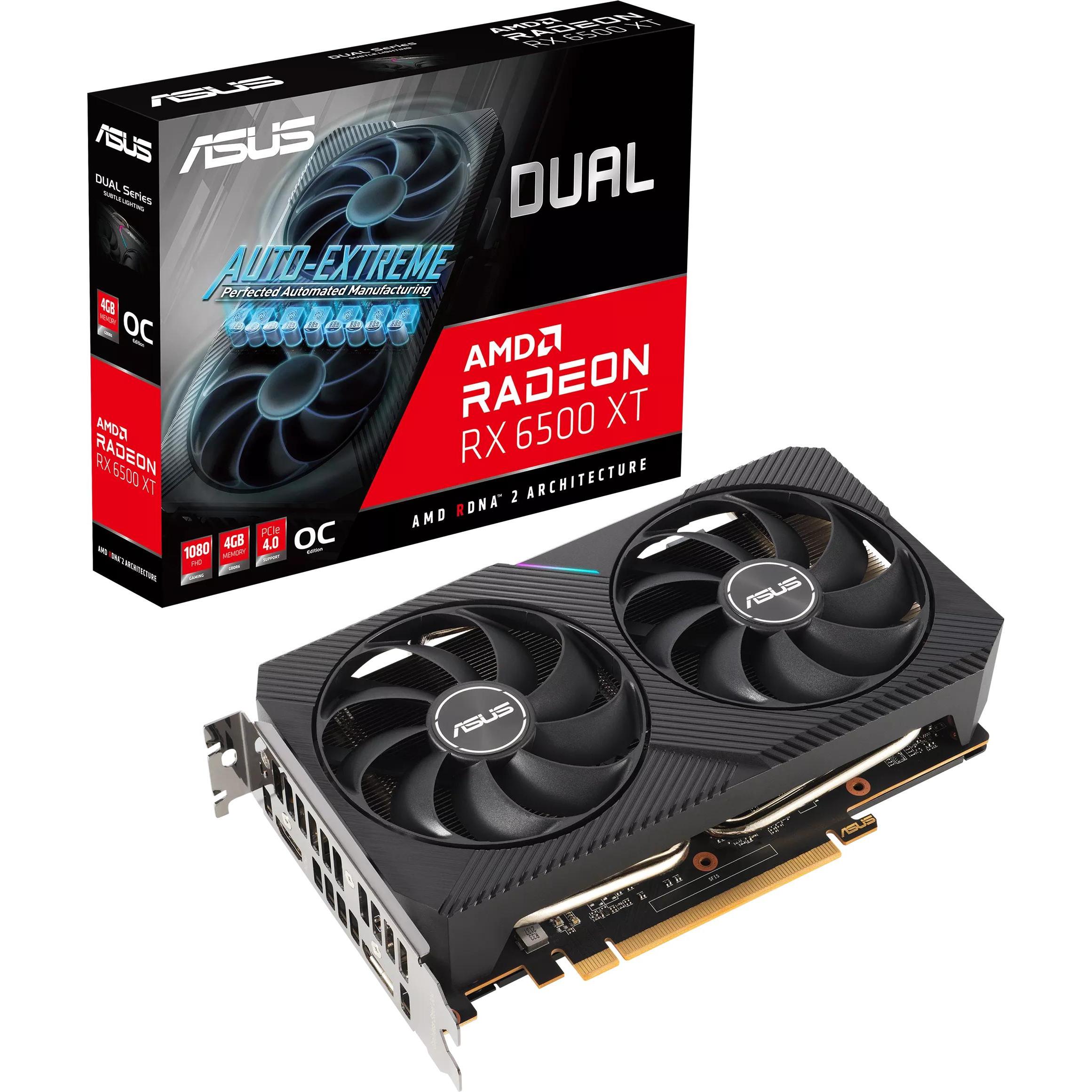 ASUS Dual RX 6500 XT (4 GB), Grafikkarte