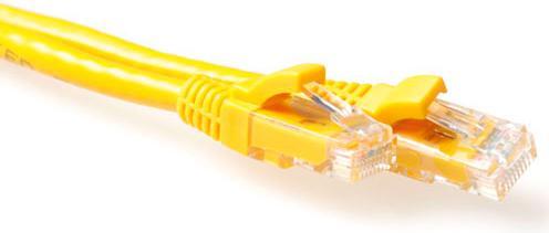 Produktbild ACT Yellow 1.5 meter U/UTP CAT6A patch cable snagless with RJ45 connectors CAT6A U/UTP SNAGLESS YL 1.50M (U/UTP, CAT6a, 1.50 m)