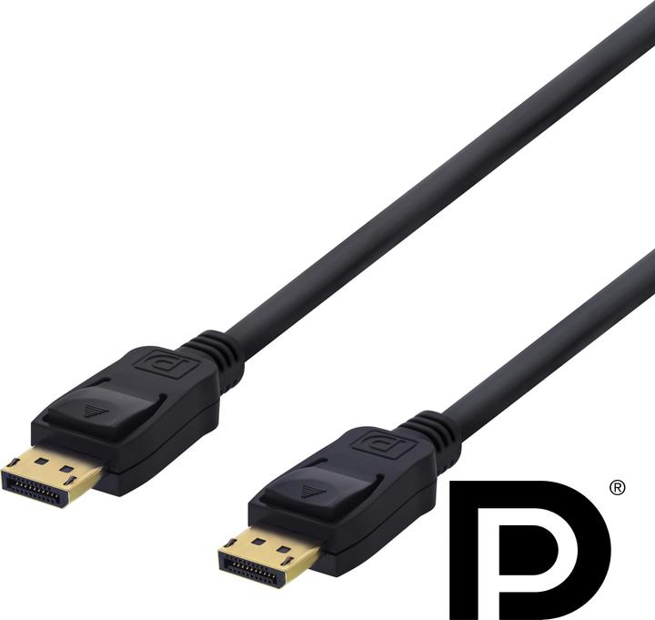 Produktbild Deltaco DisplayPort cable 3m 4K UHD DP 1.2 black (3 m)