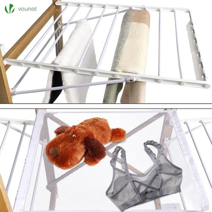 Produktbild Vounot Uitschuifbares Wasreck mit Rädern, faltbar und platzsparend (30 m)
