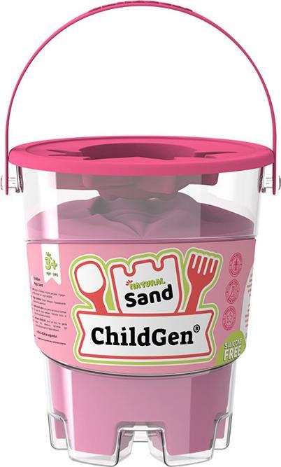 Pink coloured sand with mould