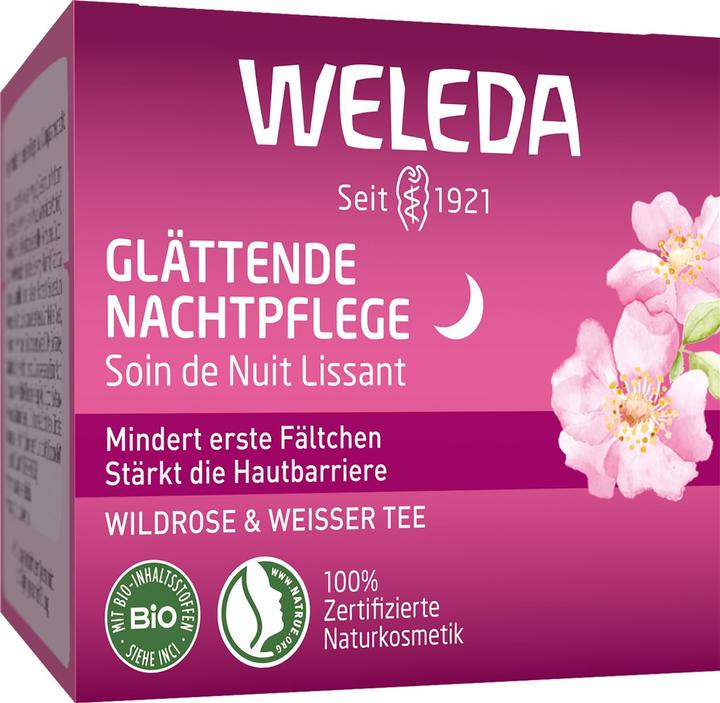 Produktbild Weleda Glättend Nachtpflege (40 ml, Nachtcreme, Bis SPF 10)