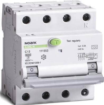 Noark Electric FI/LS 3P+N 6kA 13A 300mA Type A