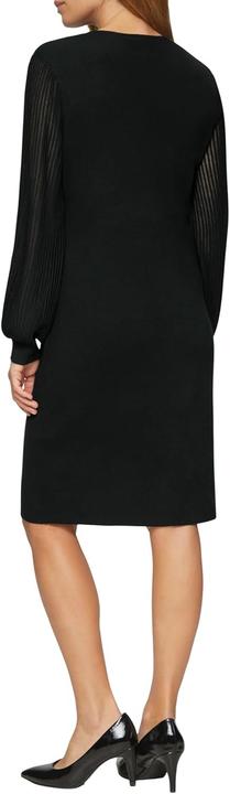 Actual product image s.Oliver Kleid Feinstrick-Kleid mit semitransparenten Ärmeln (34)