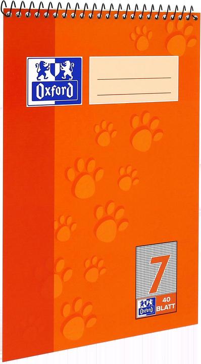 Actual product image Oxford School Block (A5, Checked, Hardcover)