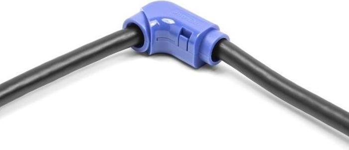 Image du produit Delock Clips de câble à couder 8 pièces bleu (Trou de câble, 2.57 cm)