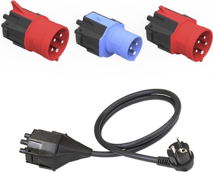 Image du produit NRGkick Kick 32A 5 m Set GSM optimal, adaptateur et sac inclus (Type 2, 22 kW, 32 A, CEE32 rouge, CEI 23, CEE 32)