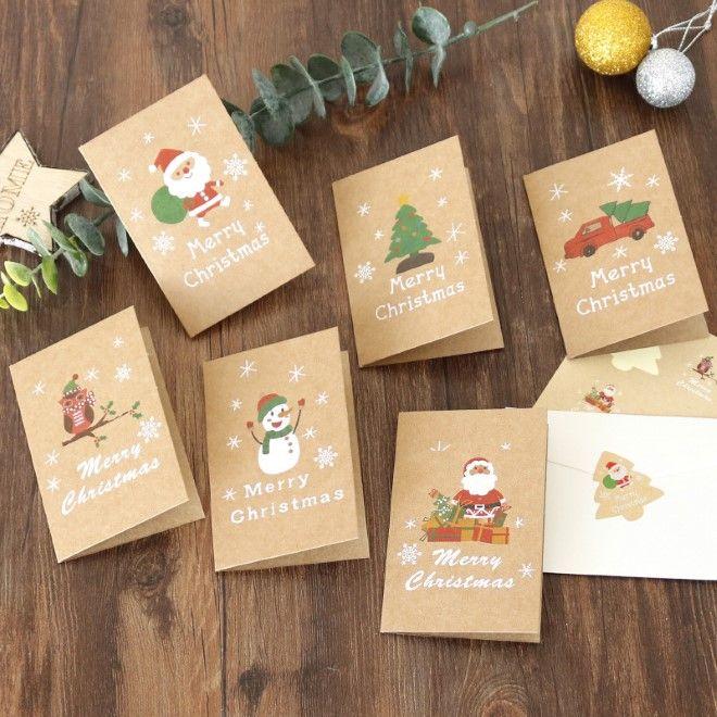 Produktbild MU Classic Weihnachtskarte 6er Set Cozy Cottage Christmas Series (6 Stk.)
