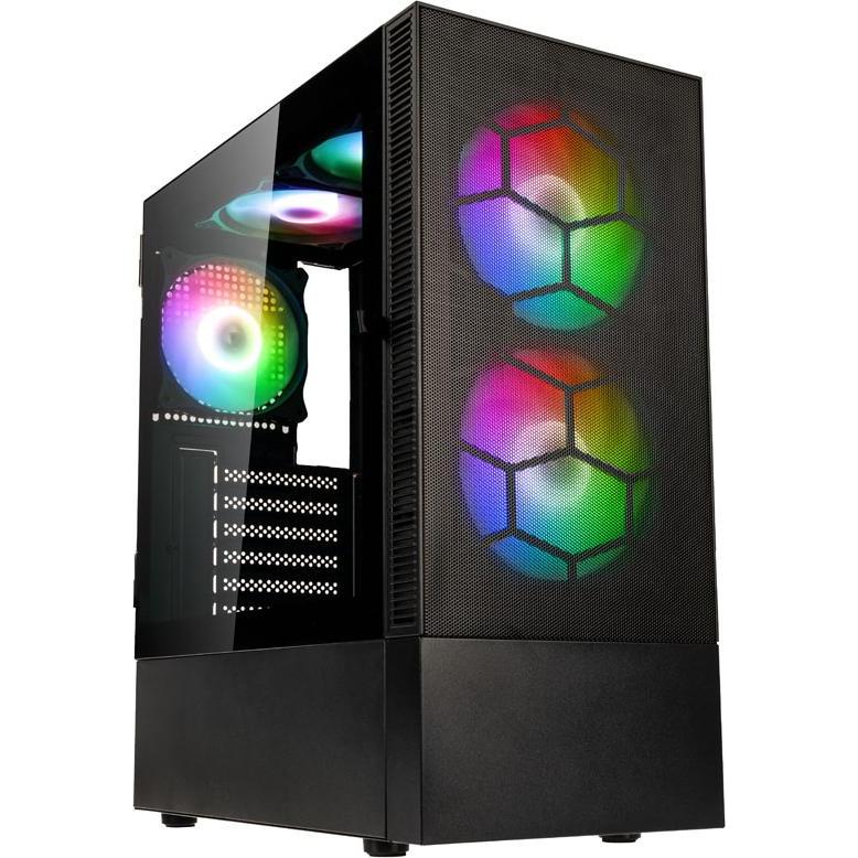 Kolink Observatory MX Mesh ARGB (ATX, Mini-ITX, mATX), PC Gehäuse, Schwarz