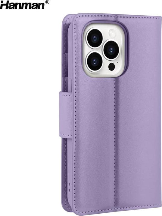 Immagine prodotto Hanman Apple iPhone 17 - Mill Flip Case mit 3 Kartenfächern, Lila (Apple iPhone 17)