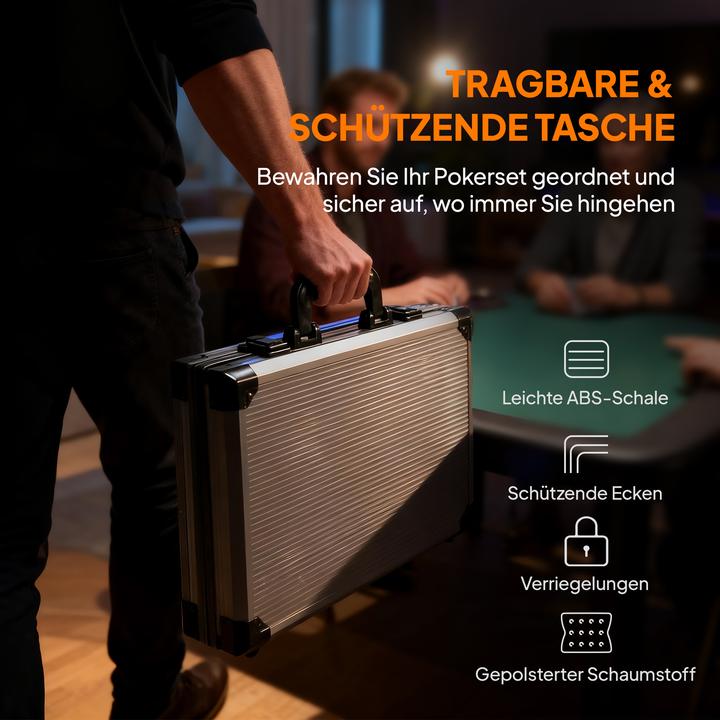 Immagine prodotto SportNow Pokerset PS, Polyester Grau