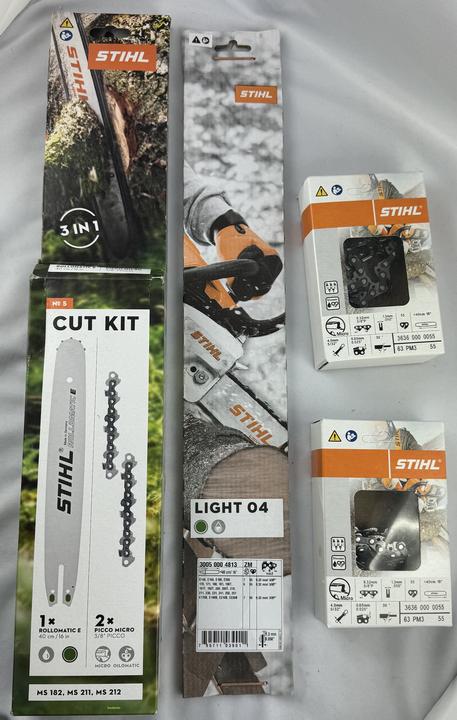 Actual product image Stihl CUT KIT5 MS182,MS211,MS212,MS231,MS251 30050009903, 30050004813 + 36360000055 (Chainsaw, Chainsaw Sword)