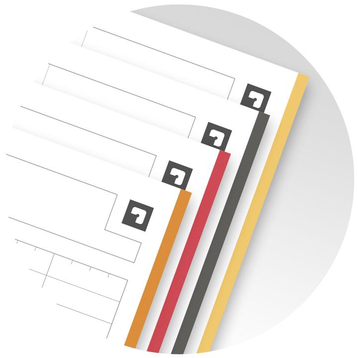 Image du produit Oxford Bloc-notes Filingbook (A4+, À rayures, Couverture rigide)