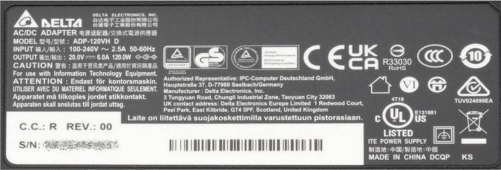 Produktbild Delta Electronics Netzteil ADP-120VH D Notebook-Netzteil 120 W 20 V 6 A (120 W)